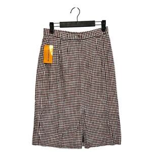 Liz Claiborne Collection Checks And Balances Skirt Vintage NWT Womens Sz 8 Red